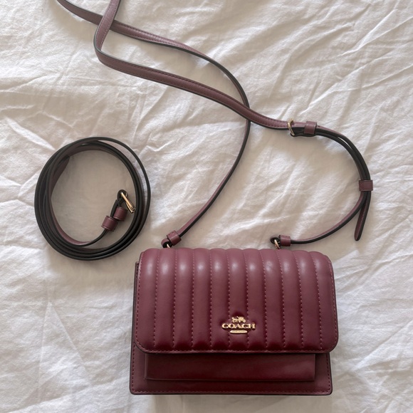 Coach Handbags - NWOT- Coach Foldover Belt Bag With Linear Quilting